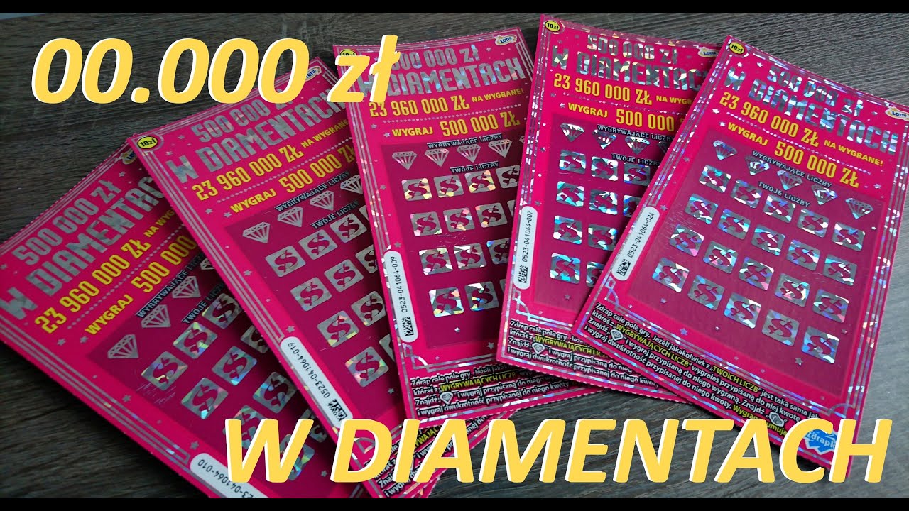 ZDRAPKI LOTTO: PREMIERA ! - 500.000 zł W DIAMENTACH  i trochę o rozdaniu :)