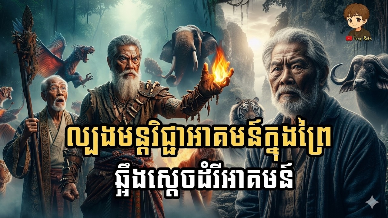 ល្បងមន្តអាគមក្នុងព្រៃឆ្អឹងស្តេចដំរី! អាគមខ្មៅខ្លាំងណាស់ កុំស្តាប់តែម្នាក់