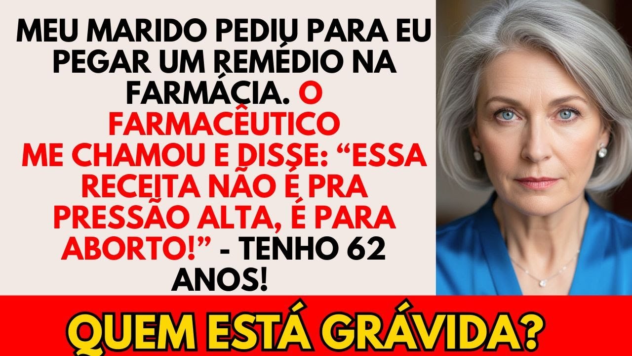 O farmacêutico ficou chocado ao ler a receita que meu marido me deu!