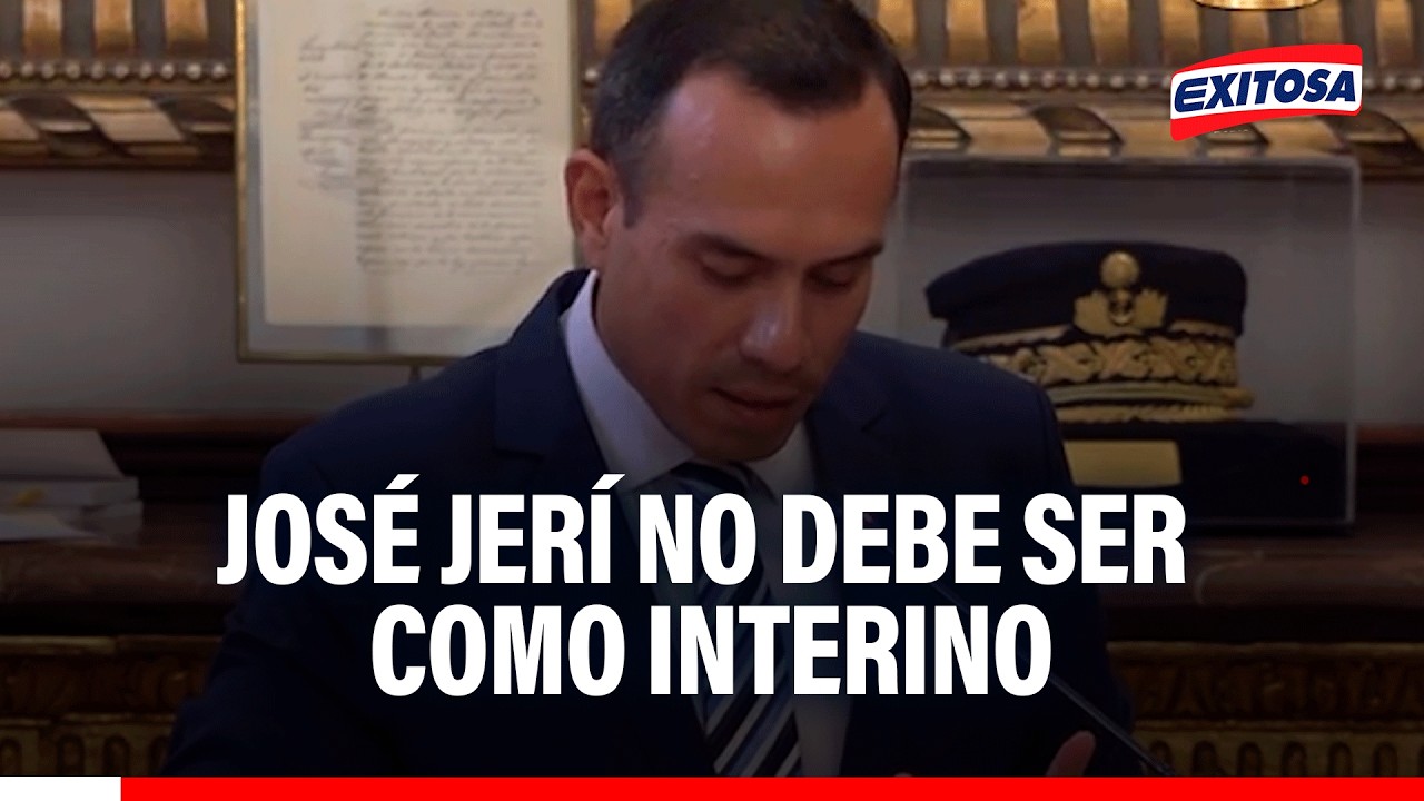 🔴🔵 Abogado constitucionalista sobre José Jerí: “Solo fue elegido como sucesor constitucional”