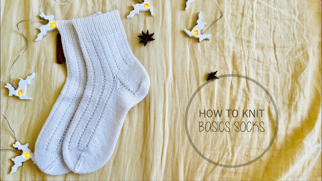 How to knit Basic unisex socks on Magic Loop. My first video with voice - Tutorial by CozySocksStore
