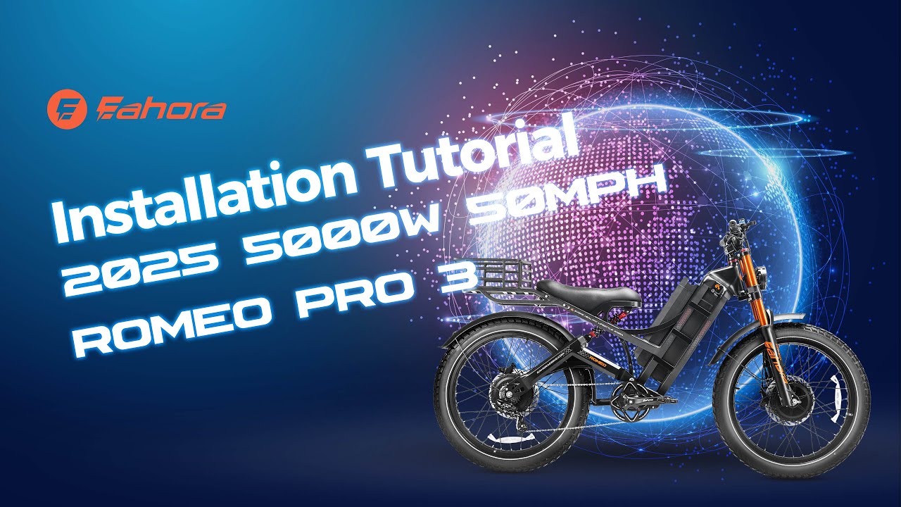 2025 Latest Romeo Pro 3 5000W Dual Motors 50Mph Ebike Assembly Instructions#eahora #ebike