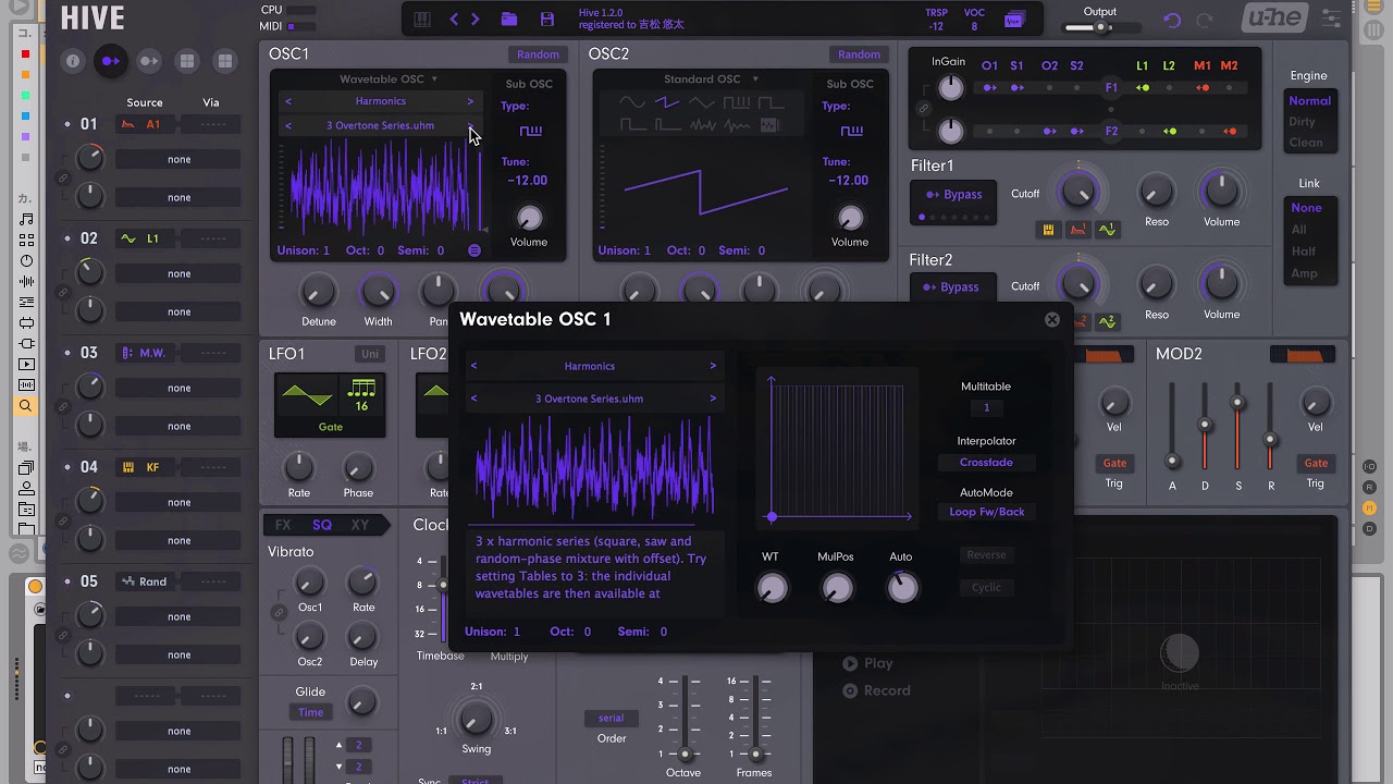 U-he Hive All Wavetables Walkthrough