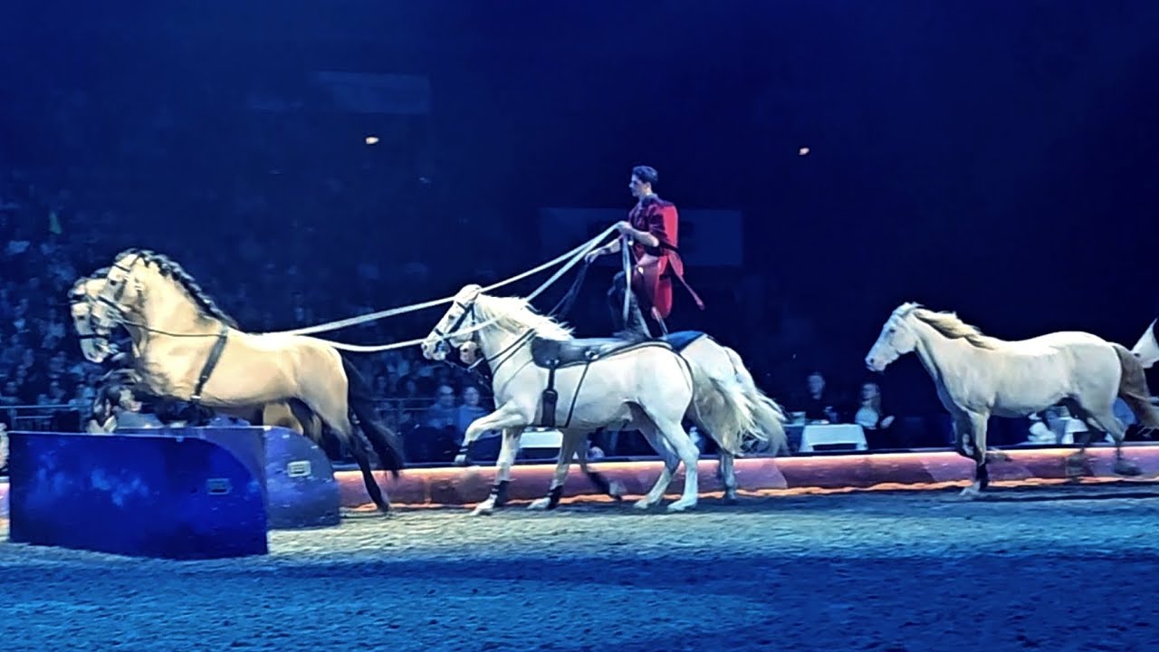 Cavalluna - Grand Moments Tour 23.02.25 Stuttgart Pferdeshow reiten Teil 11 Ungarische Post springe