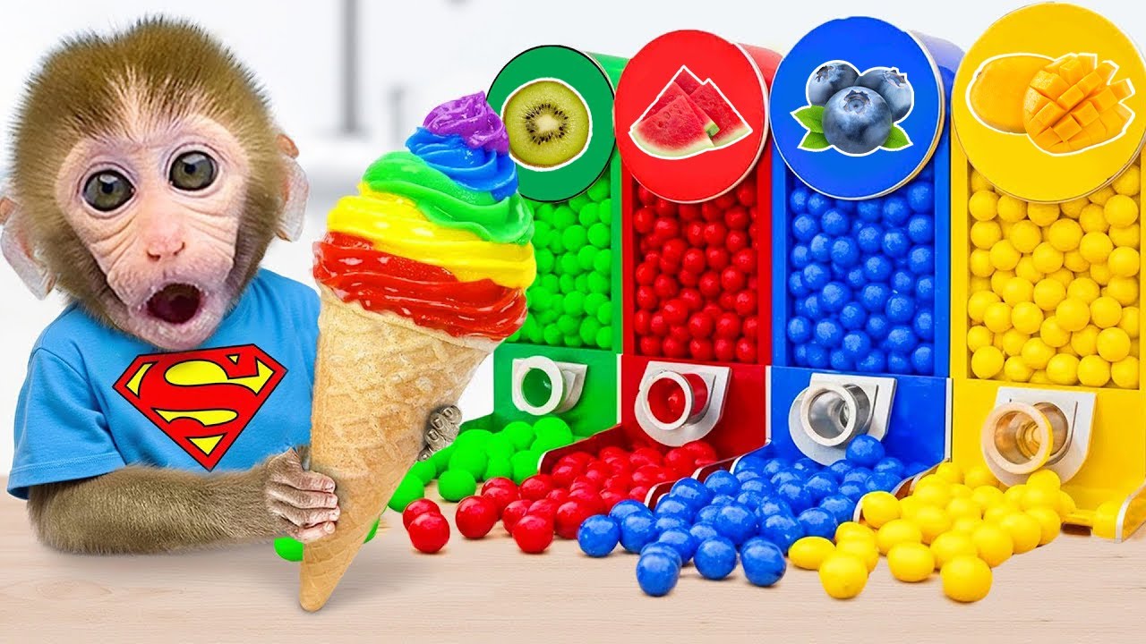 Малыш БонБон в шоке, увидев радужное мороженое! 🍦🌈| Bonbon и друзья
