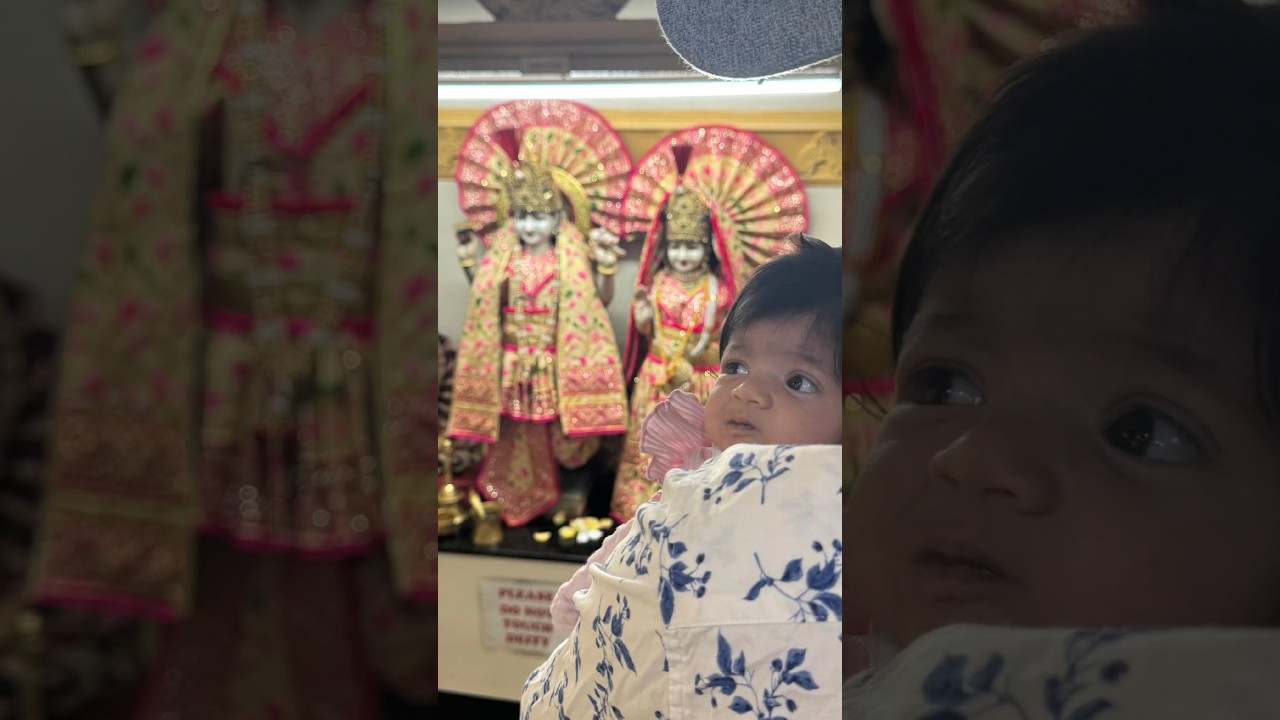 Baby's first temple visit #baby #cutebaby #babygirl