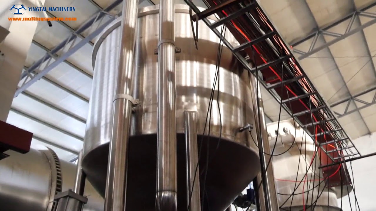滚筒制麦试机Test Running of Drum malting system
