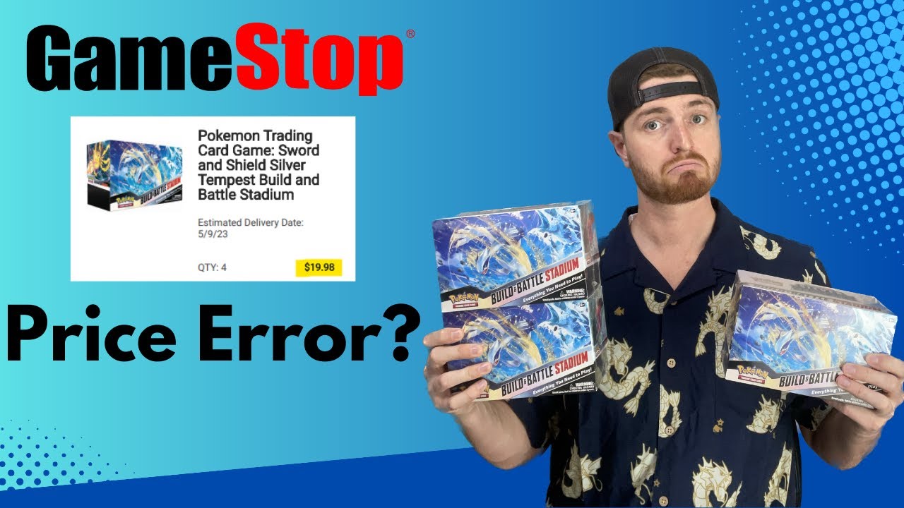 Opening GameStop's Pokemon Card Price Error - Silver Tempest Build and Battle Stadiums
