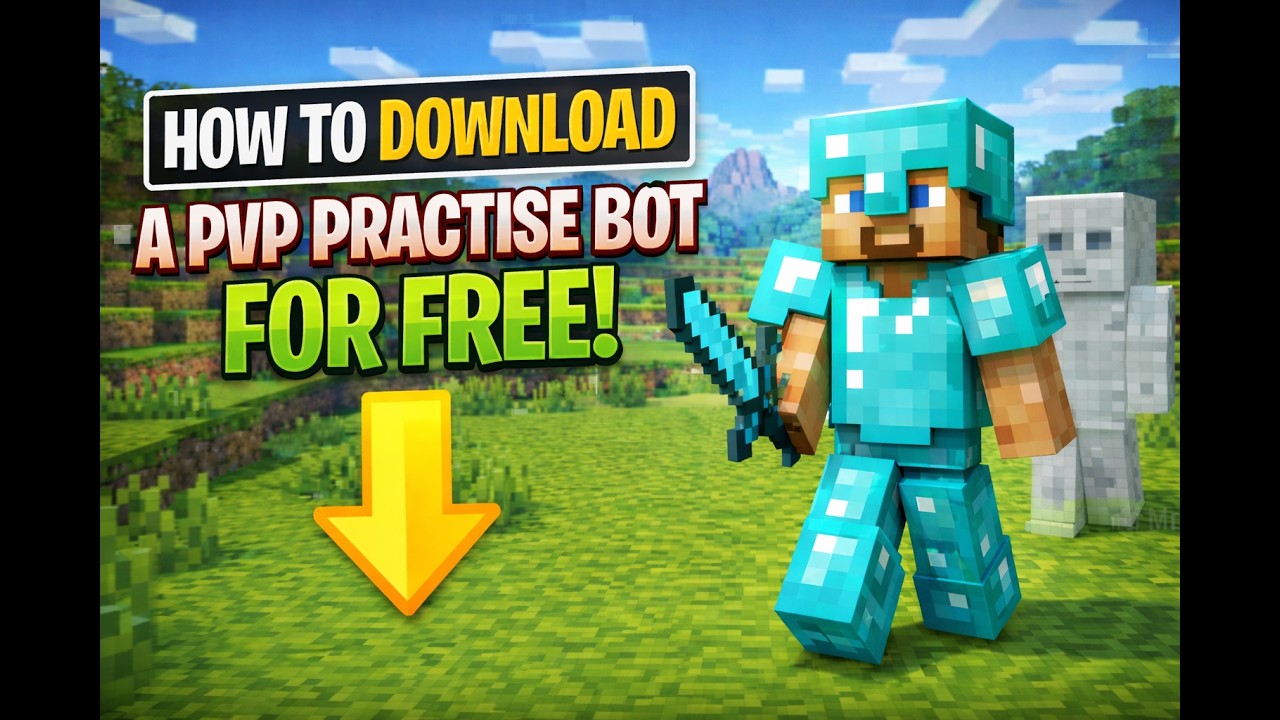 How to download the pvp practice bot map in java 1.21.4 | for free
