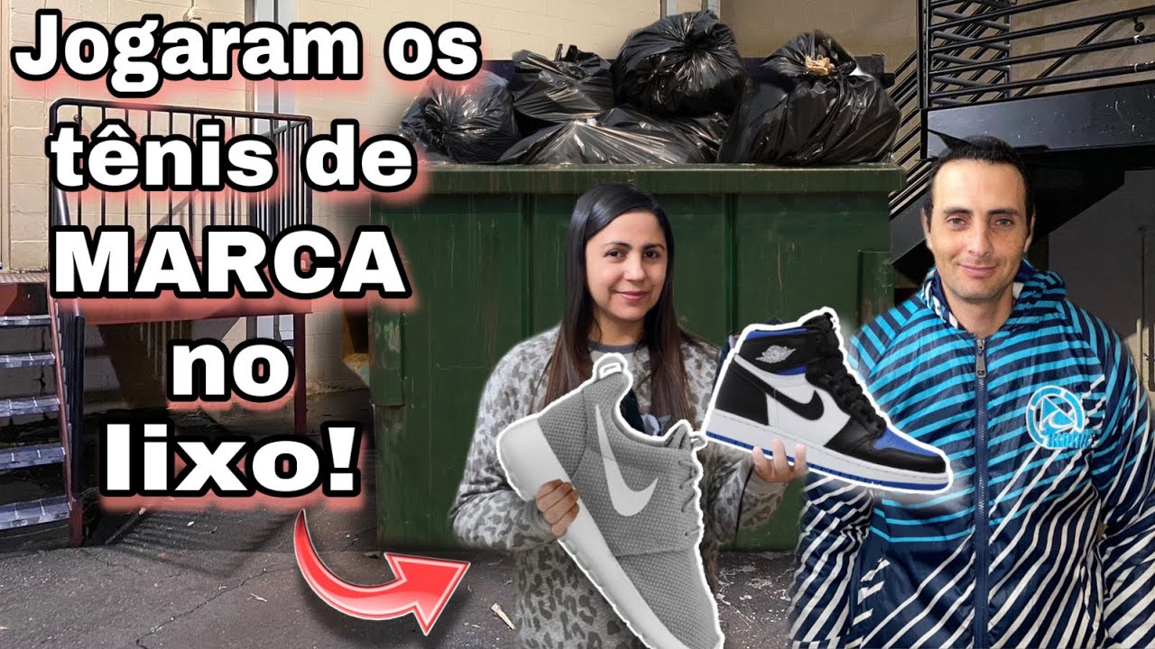 SURREAL! JOGARAM TÊNIS DE MARCAS NO LIXO DOS ESTADOS UNIDOS!🇺🇸🇺🇸🇺🇸 Basura-dumpster