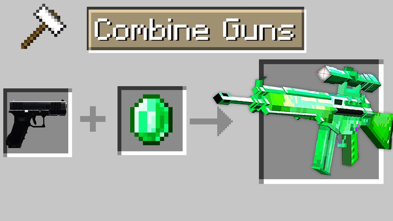 I Combine Every Item with Guns in Minecraft..