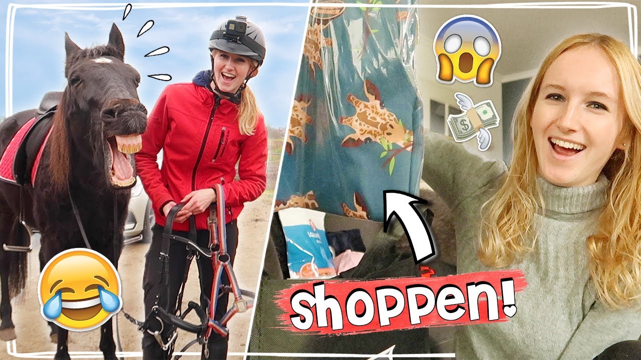 IK MAG GRATIS PAARDENSPULLEN SHOPPEN! 😱 + SHOPLOG & BUNNY - Vlog #81 | Daphne draaft door