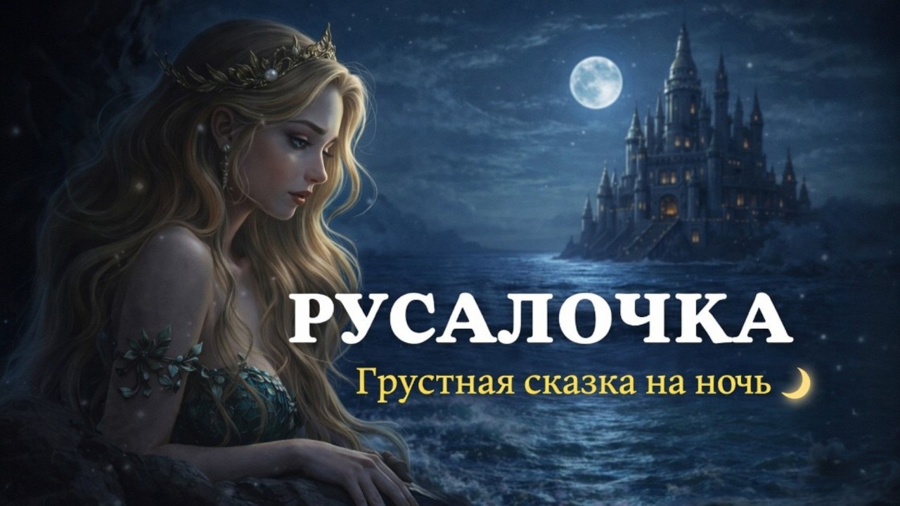 🧜‍♀️ Русалочка — сказка на ночь для спокойного сна. Живой голос. #живойголос #Русалочка #сказка