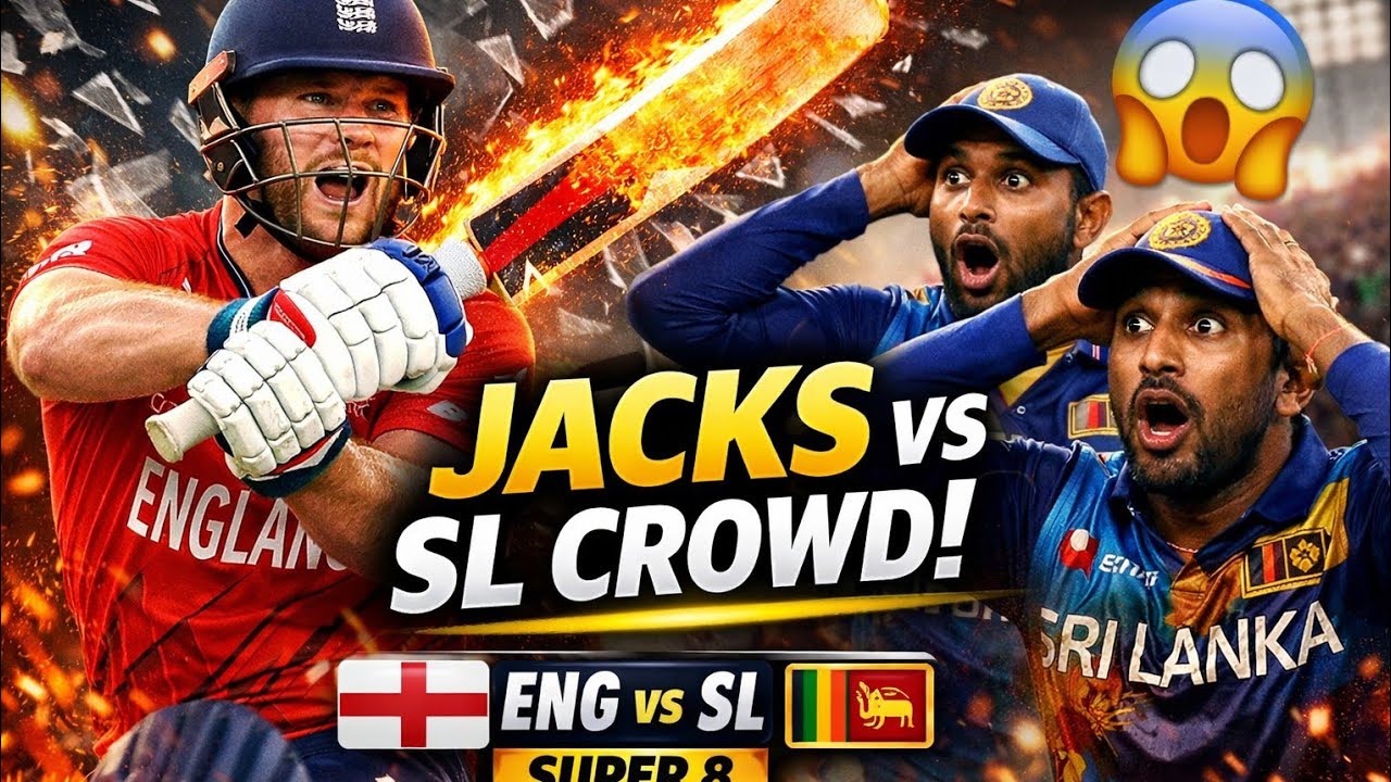 ENG vs SL Super 8 Thriller! Will Jacks Destroy Sri Lanka at Home? 🏏🔥 | WC 2026 # Wt20 2026