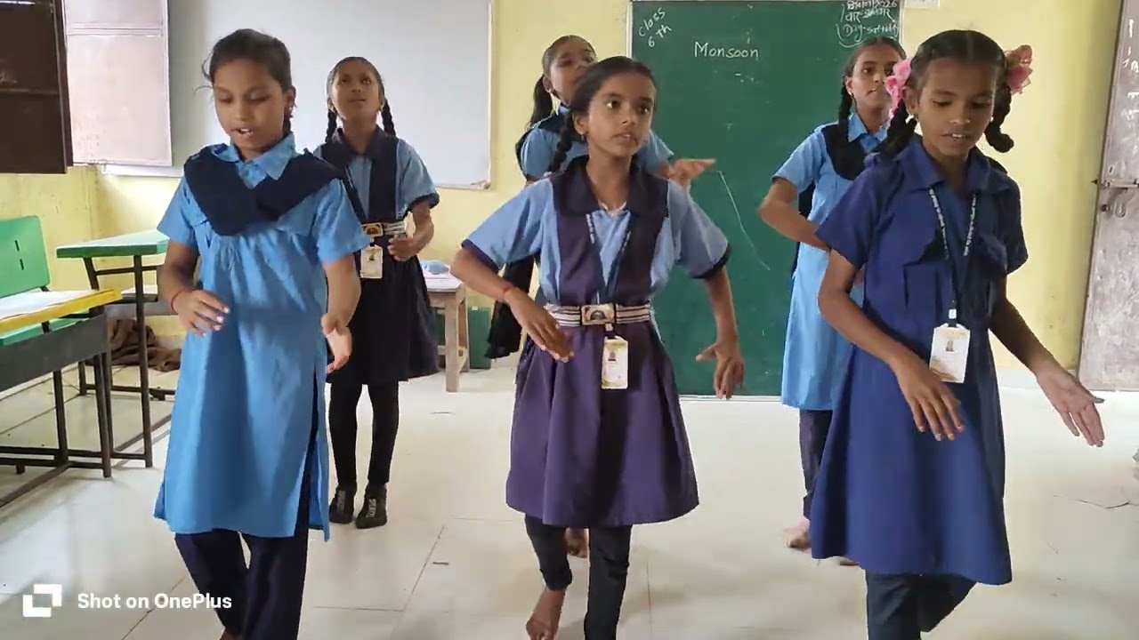 ZP CPS hungunda class 6 new syllabus poem monsoon with action