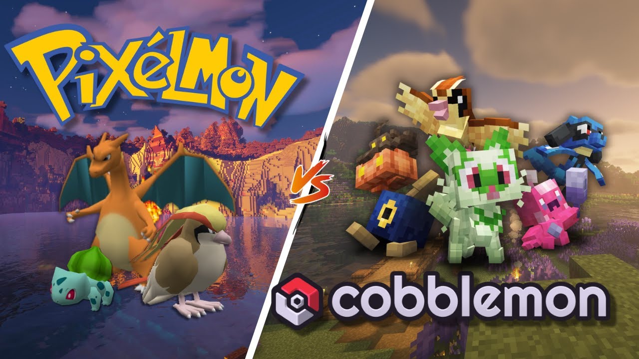 &iquest;COBBLEMON o PIXELMON? CU&Aacute;L ES EL MEJOR MOD POKEMON