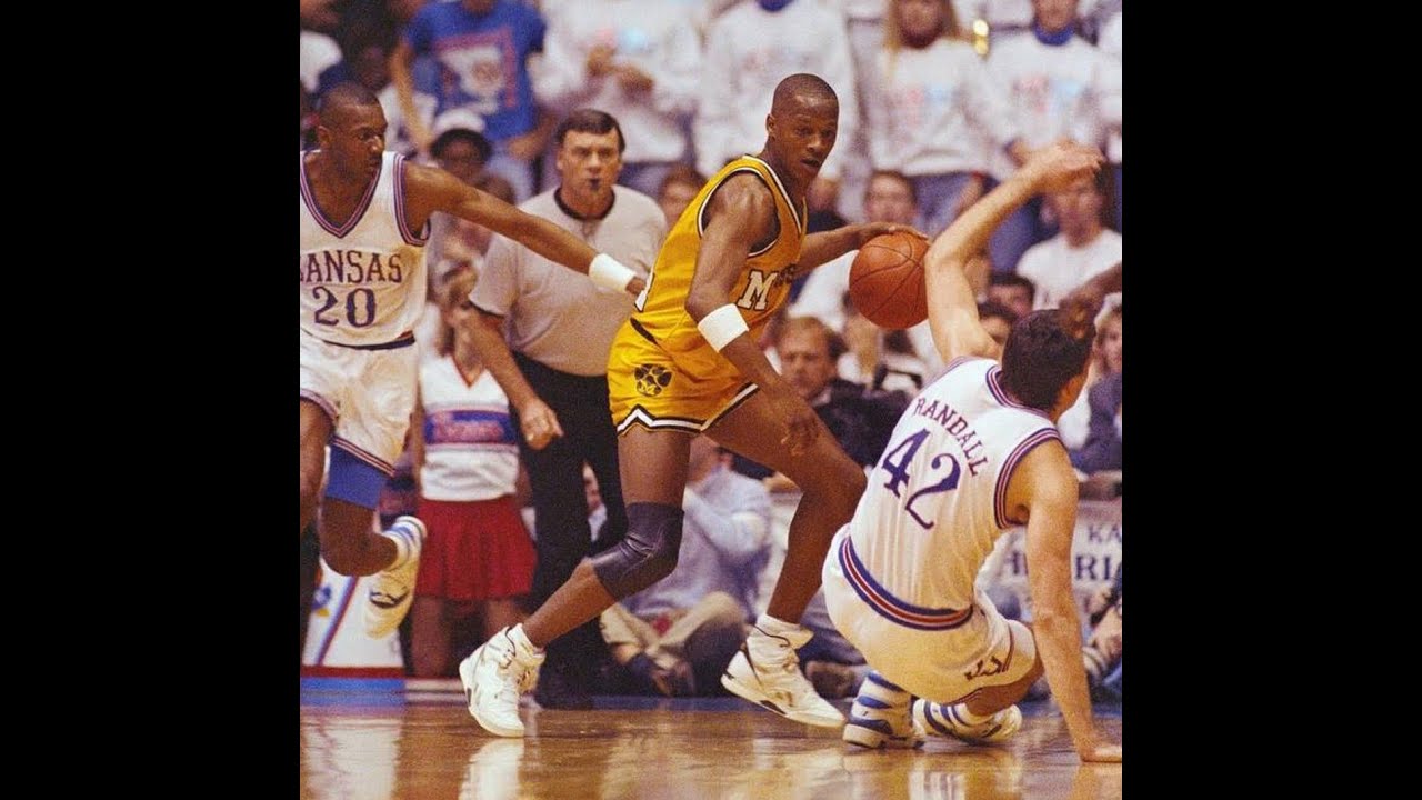Anthony Peeler scores 43 points at Allen Fieldhouse, March 8, 1992