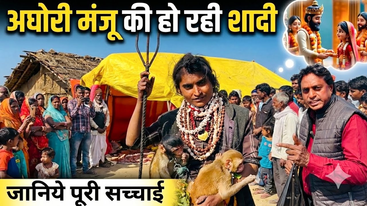 मंजू अघोरी क्यो कर रही त्रिशूल से शादी | जानिये पूरी सच्चाई | vivah | Prayagraj | Rajeshallahabadi