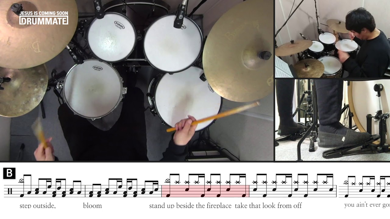 [Lv.10] Don't Look Back In Anger - Oasis  (★★★☆☆) Drum Tutorial Version