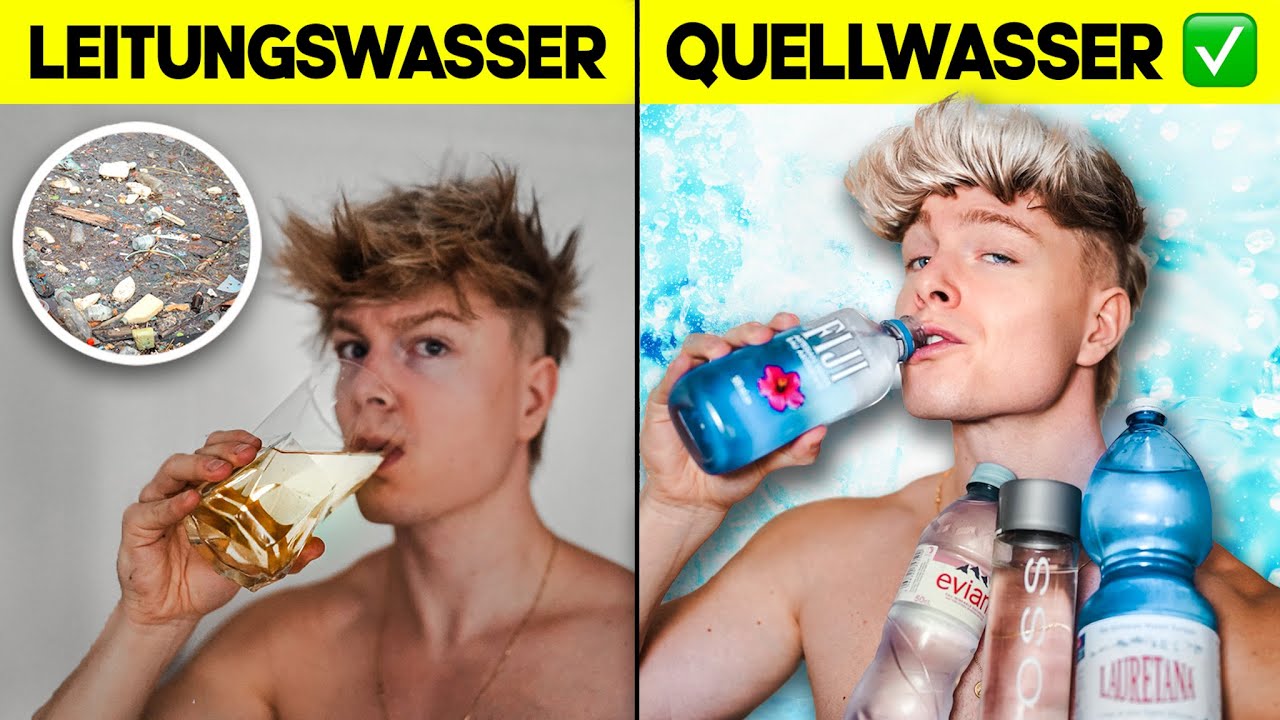 Ich hab 1 Woche NUR hochwertiges Wasser getrunken! 💦 (das BESTE Wasser Europas?!)