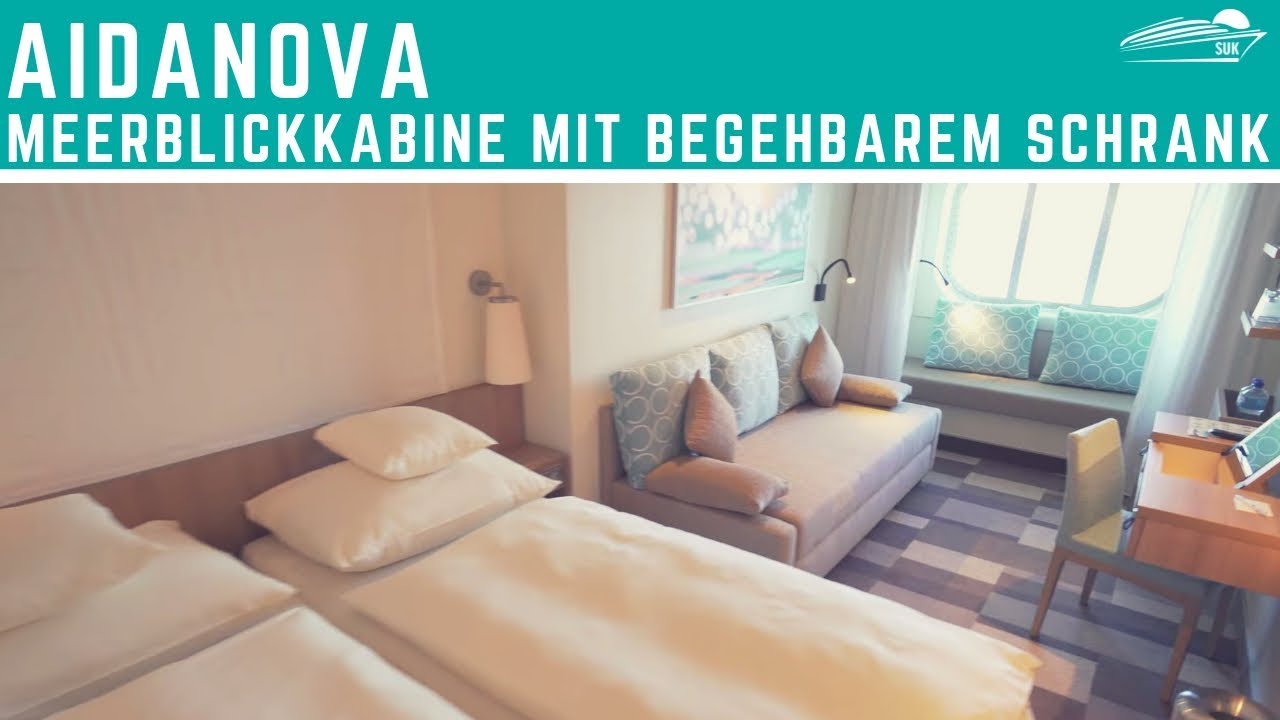 AIDAnova: Meerblickkabine mit begehbarem Kleiderschrank ✅