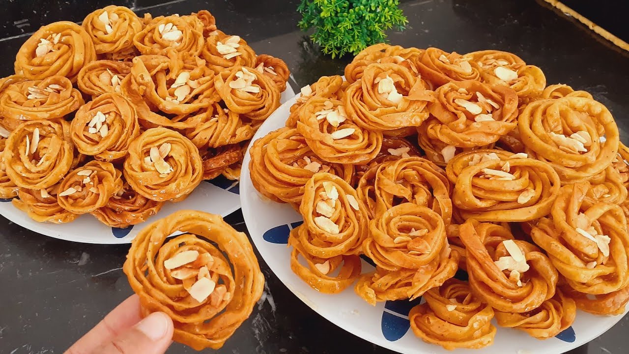 أسهل وأسرع معسلة ممكن تحضري بمداق الشباكية مجعبة ومعلكة وهشيشة متشبعوش منها وبكمية كبيرة 