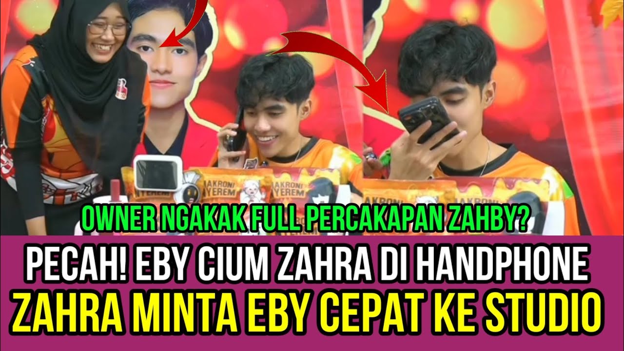 PECAH! Eby Cium Zahra di Akhir Nelpon, Zahra Minta Eby Cepat ke Studio!