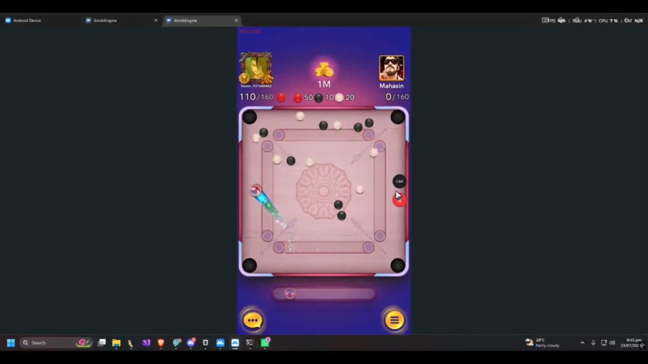 This Hack Soon AimAi Engine Carrom pool 8 Ball pool Free #carrom #hacker #foryou 