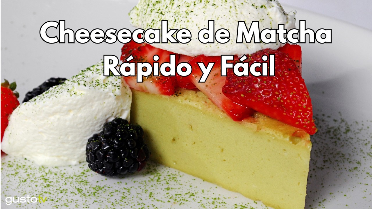 Cheesecake de Matcha | Rápido y Fácil