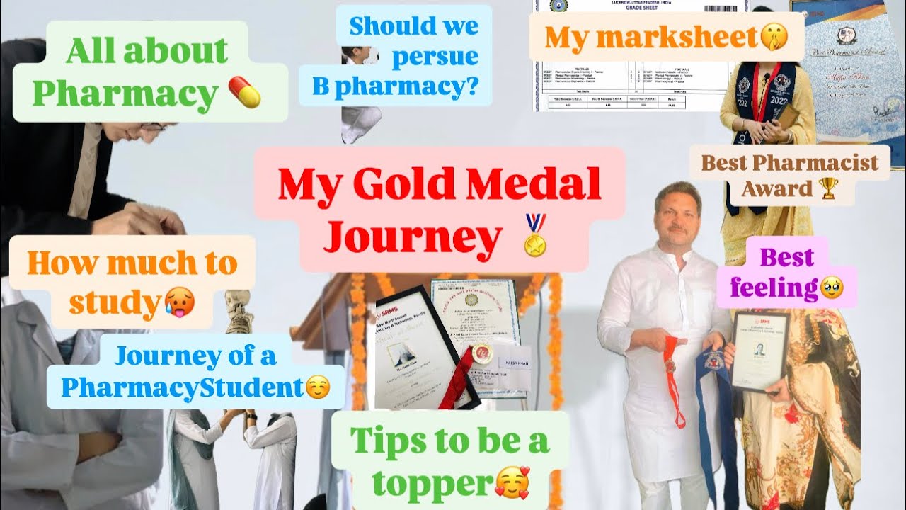 All about B Pharmacy | My Journey as B. Pharm. gold medalist | Tips to be a topper #pharmacist