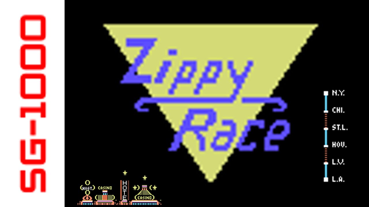 [SG-1000] Zippy Race (1983) Longplay