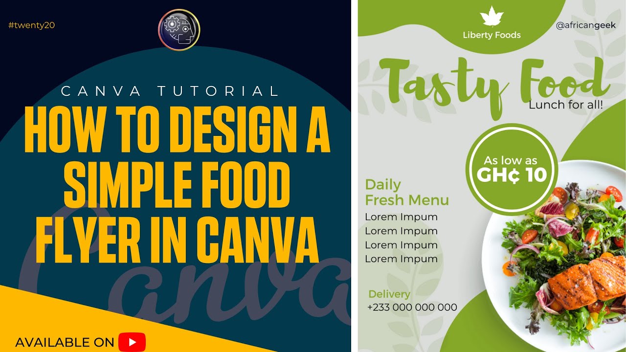 Canva Tutorial for Beginners - How to design a simple flyer in Canva