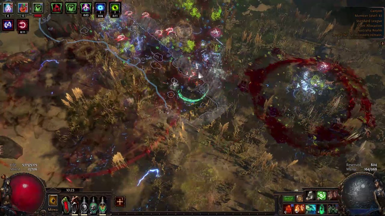 3.11 ZOMBIES Path of Exile - Quick T16 Test Using Speed Gear