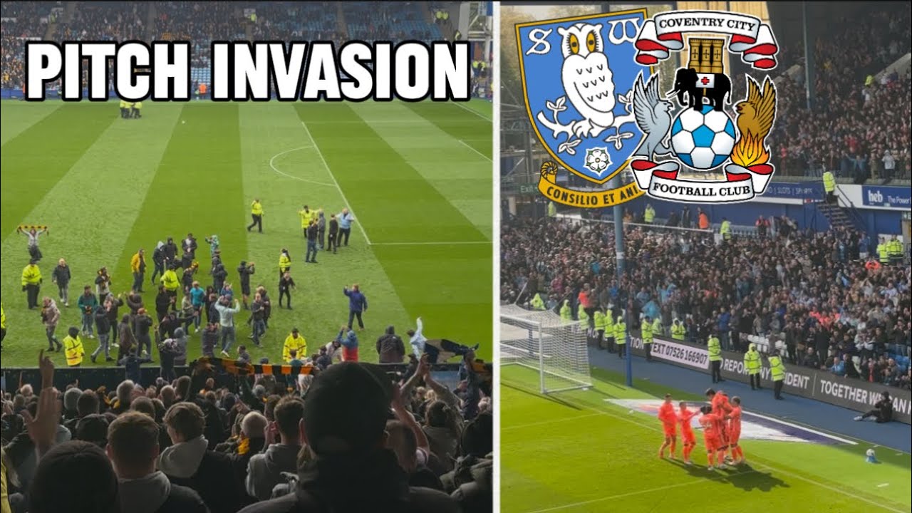 PITCH INVASION AS COVENTRY CITY HIT 5 AGAINST SWFC 