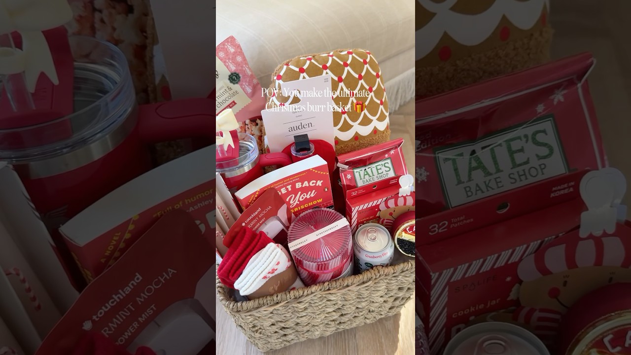 Make a burr basket with me: red edition ❤️ #burrbasket #christmas #giftideas #giftsforher
