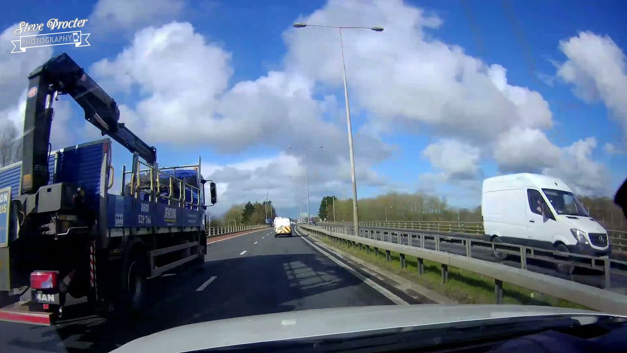 Driving from Manchester to Thornton-Cleveleys & Blackpool then back to Droylsden, Manchester. 4k
