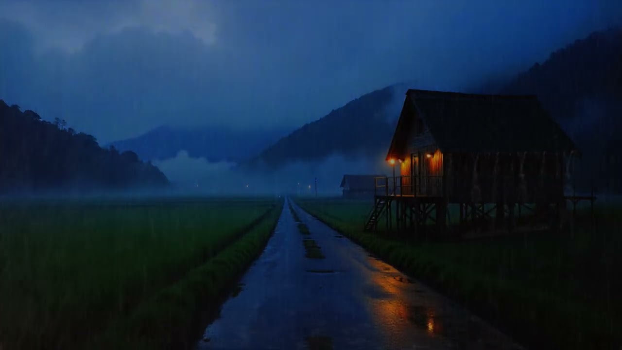 Cozy Rain Night Ambience | Relax, Unwind & Fall Asleep Fast