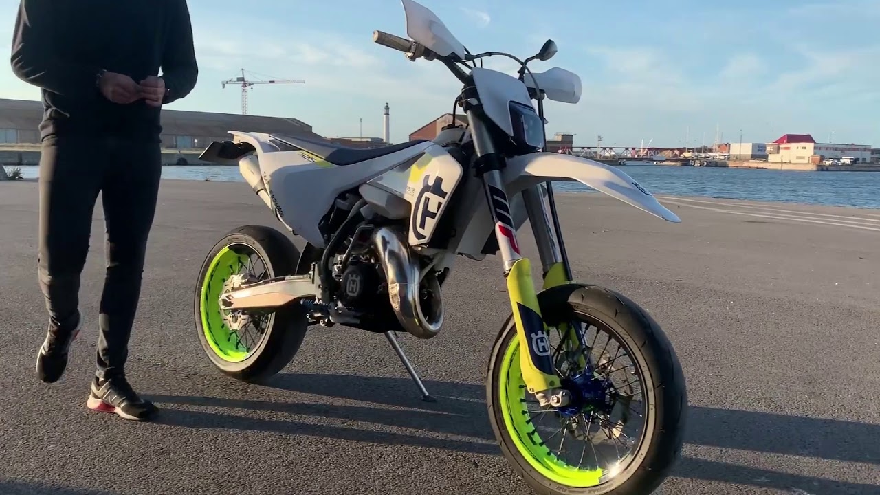 PRESENTATION HUSQVARNA 125 TX SUPERMOTARD || 32cv pour 92kg