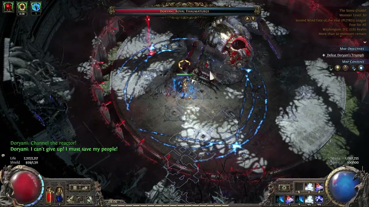 Path of Exile 2: POE2: FOTV-SW: The Stone Citadel Calamity Fragment Farm x2 | Bloodmage