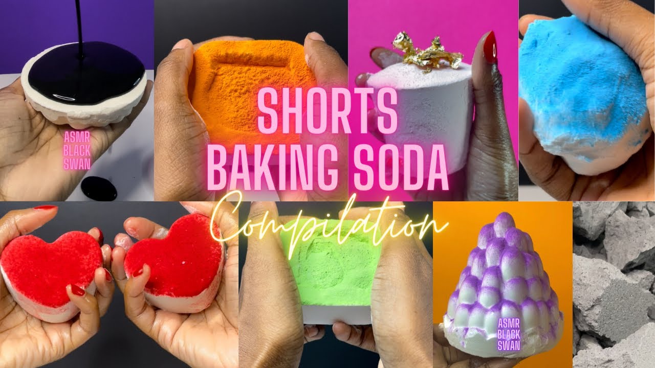 ASMR Baking Soda Shorts Compilation | So Satisfying #asmrsounds