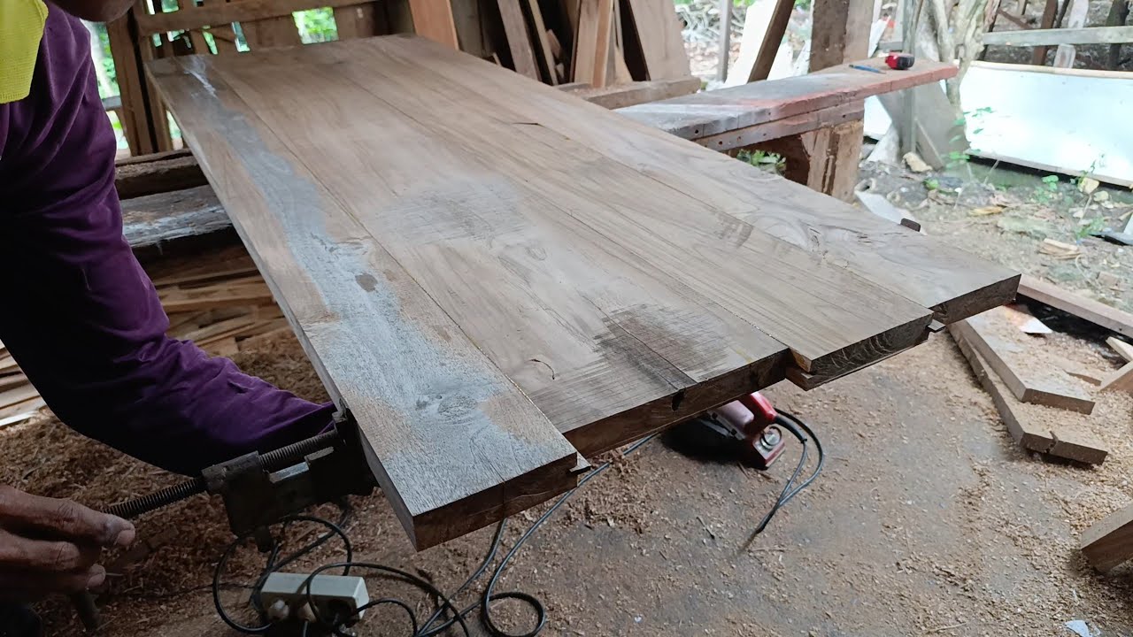 Tehnik cepat membuat pintu minimalis kayu jati