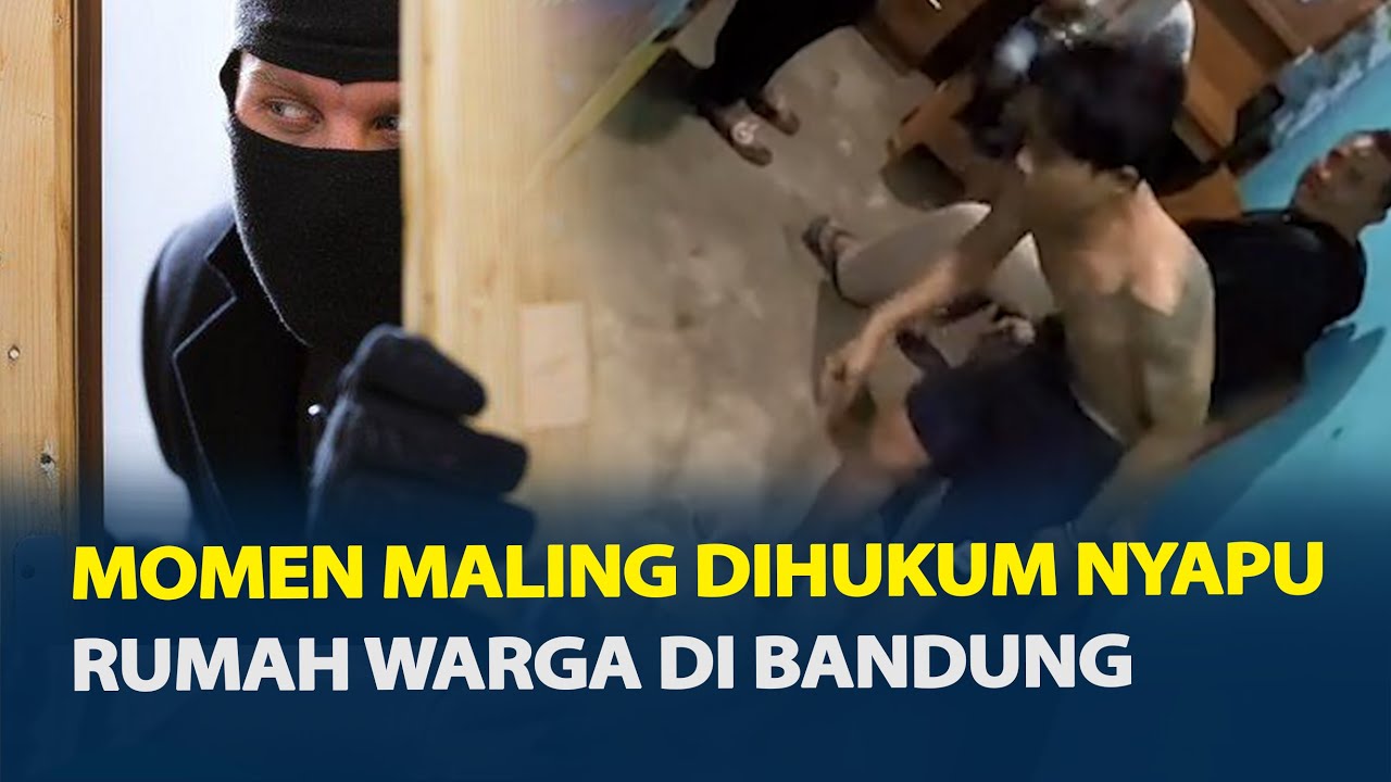 Pria di Bandung Tertangkap Basah Maling, Bukan Dihajar Tapi Dihukum Nyapu Rumah Warga