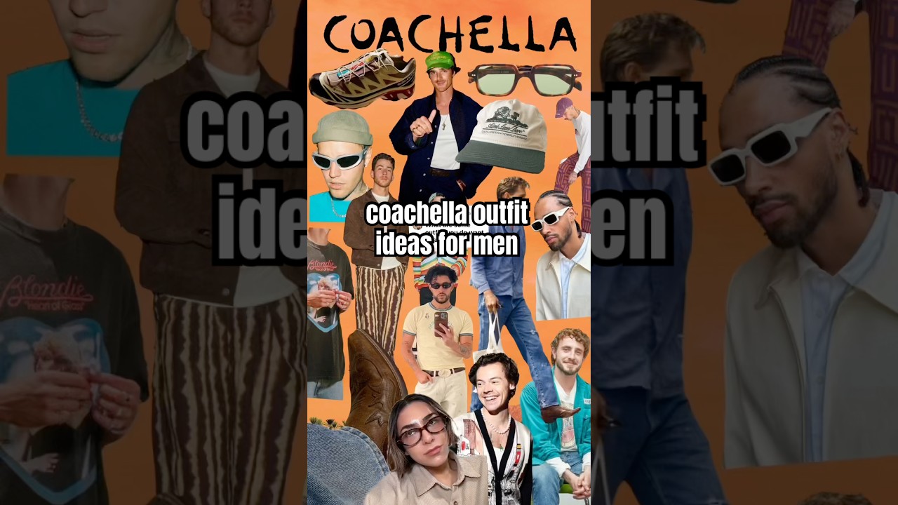 coachella outfit ideas for men #coachellaoutfits #coachella #festivalseason #mensfashion