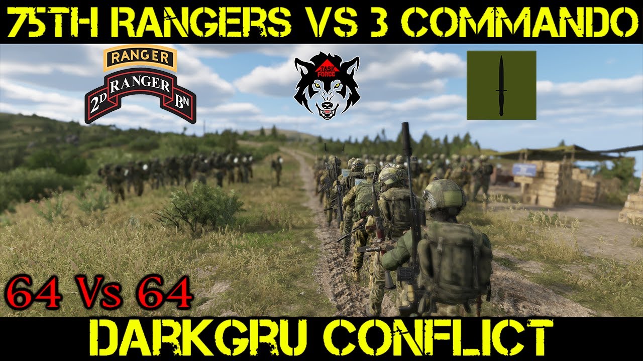 75th RANGERS Vs 3 COMMANDO On DARKGRU CONFLICT (Arma Reforger Events)