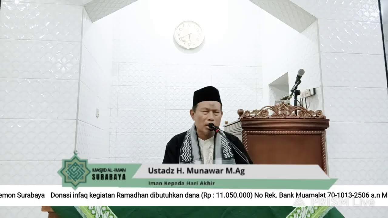 Siaran langsung Masjid Al Iman Surabaya