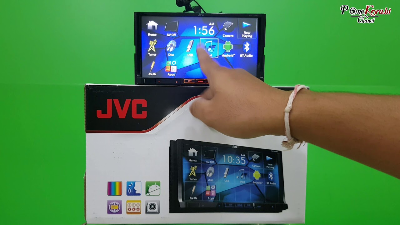 รีวิว JVC KW-V420BT เล่นดีวีดี USB เสียงดี ดีไซน์หรู ราคา 7,900 บาท โทร 081-9785122