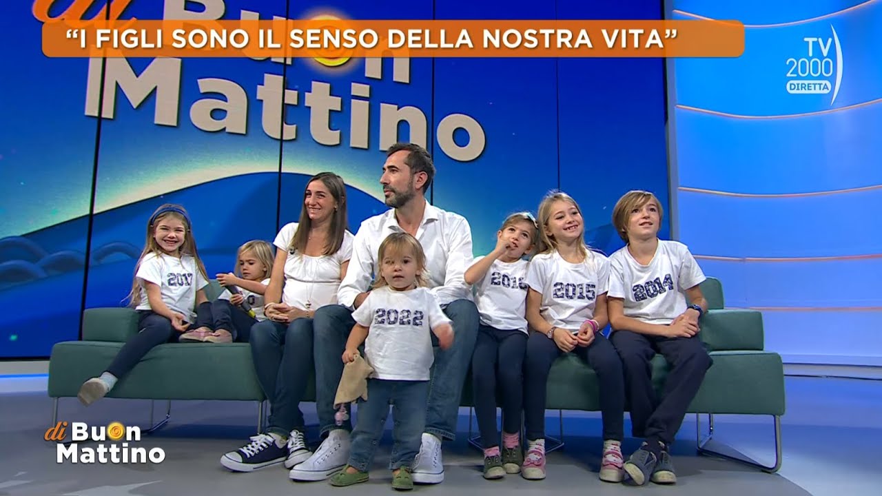 Di Buon Mattino (Tv2000) - La famiglia numerosa di Francesca Levi e Alessio D’Ancona