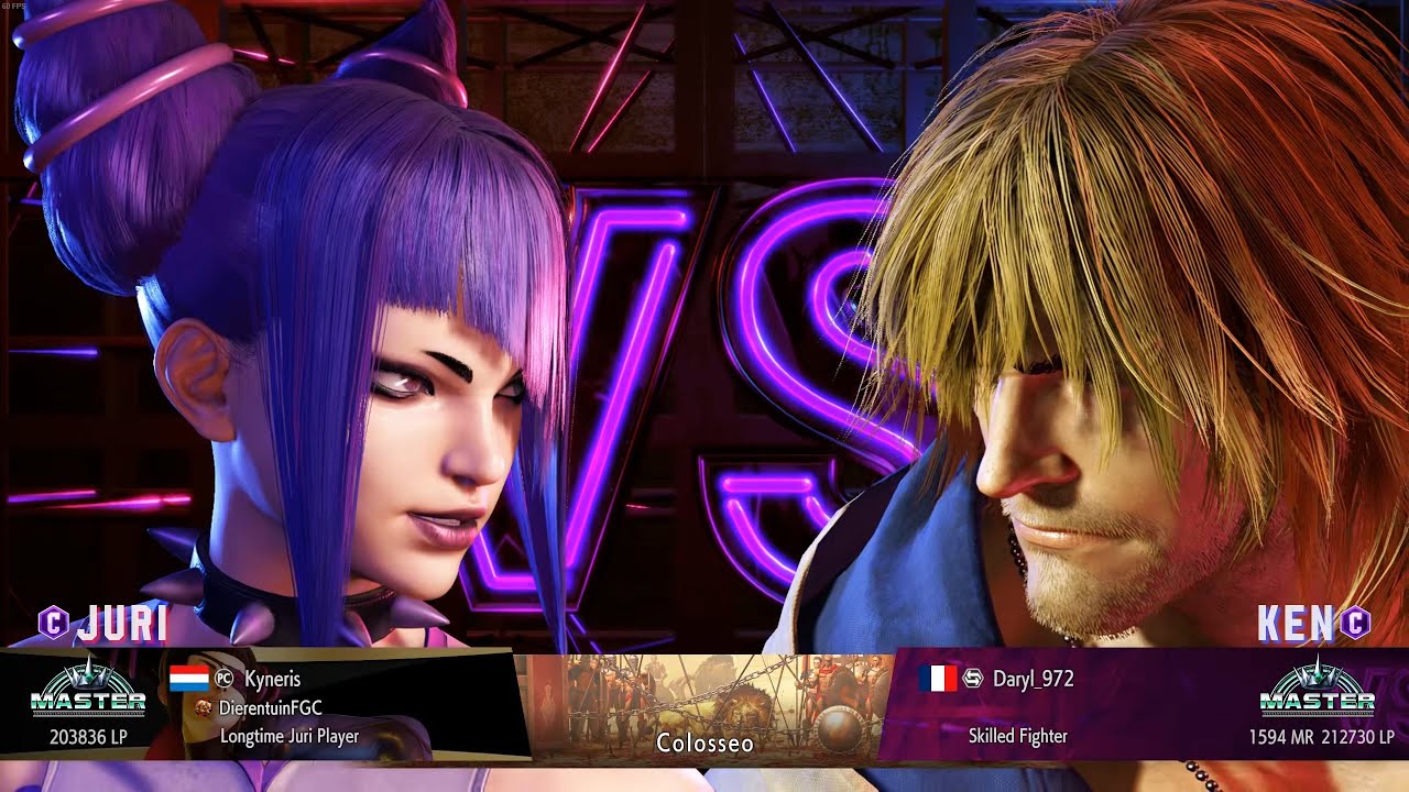 Street Fighter 6 Online Matches #380 - Kyneris (Juri) vs Daryl_972 (Ken)