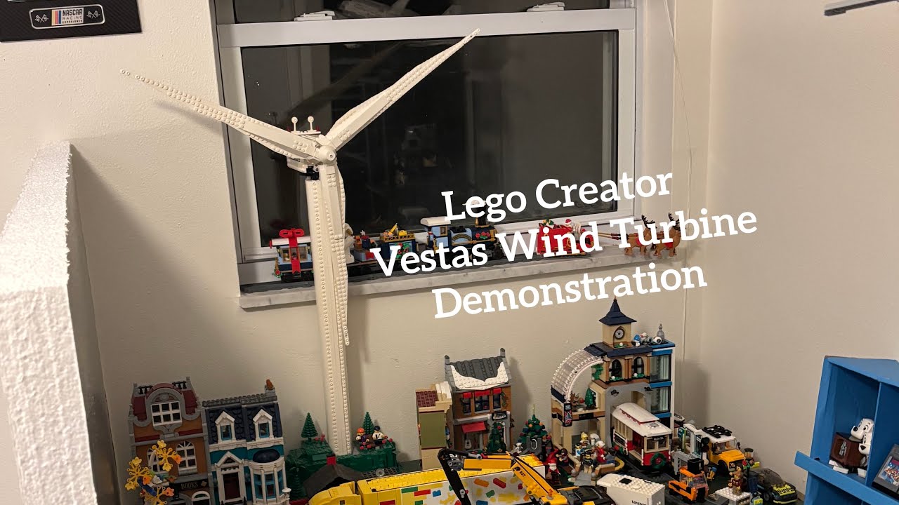 Demonstration of the Lego Creator Vestas Wind Turbine 