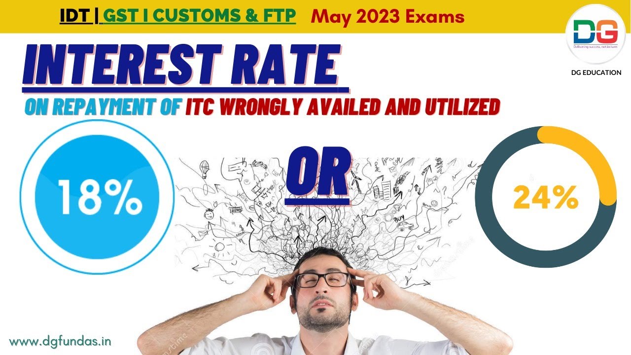 Interest Rate on repayment of ITC wrongly availed and utilised